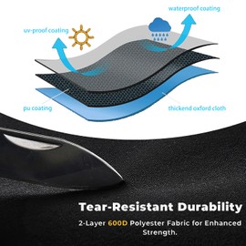 Drawbar Cover for Caravans and Trailers, Drawbar Cover Made of 600D Oxford Fabric, Black, Waterproof, UV-Resistant, Robust Tear Resistance for Camping and Travel (All-Weather Protection)