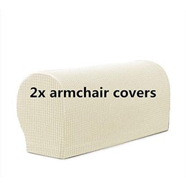 Armrest Covers Set of 2 Stretch Armchair Arm Covers Soft Sofa Arm Covers Non-Slip Furniture Protector