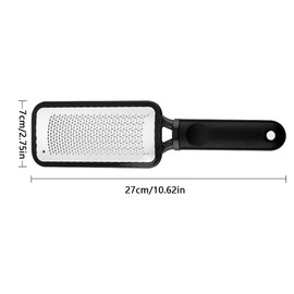 Foot Sharpener, 27 x 7 cm Callus Remover Pedicure Foot File Stainless Steel Double-Sided Feet Scraper Dead Skin Remover Foot Peel for Foot Care Tool