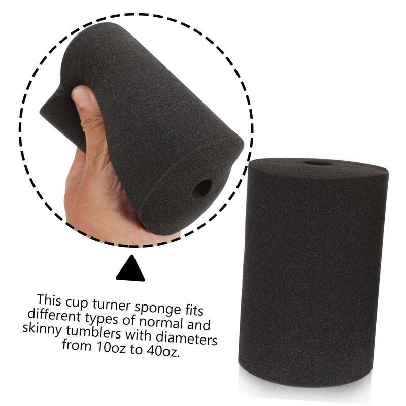Gadpiparty 6pcs Cylindrical Sponge Inserts for Cup Turner Durable Stable