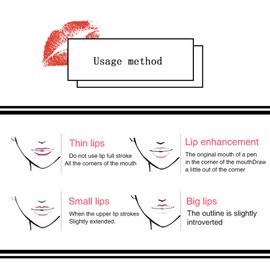 Lápiz Delineador De Labios, Lápiz Labial, Juego De Lápices De Labios Labial 3 En 1 Lápiz Labial Lápiz Delineador For Delineadores De Labios De Ojos(12 Piezas (1-12))