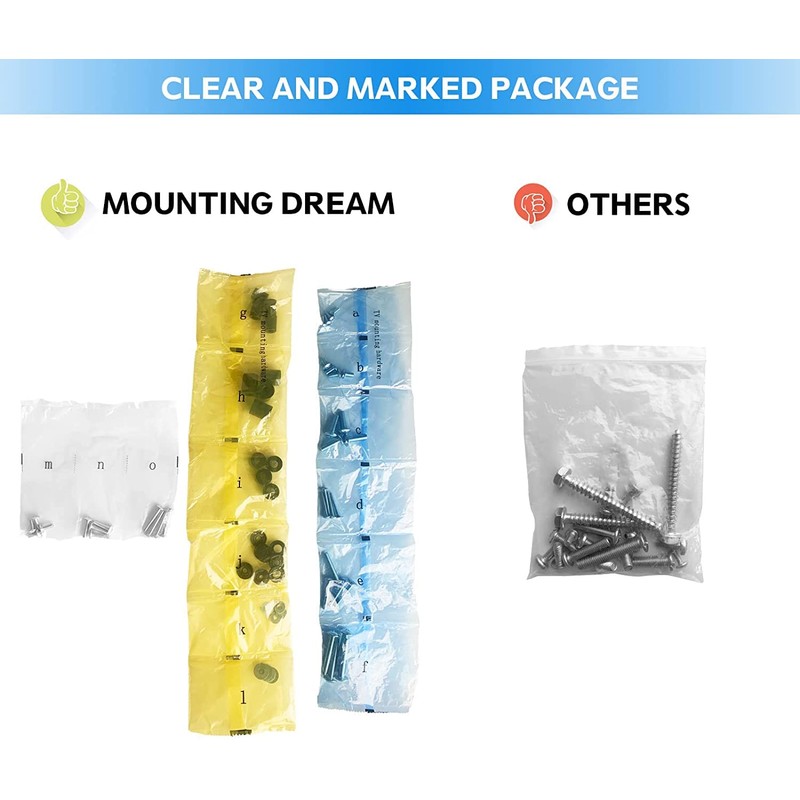 Mounting Dream Universal TV Mounting Hardware Kit, VESA Screw Set