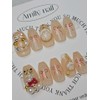 Nude Gold [Handmade Nail Tips] Emily Nail - Long Square