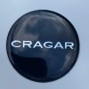 CRAGER CRAGAR WHEEL CENTER CAP EMBLEMS Decals Black and Chrome