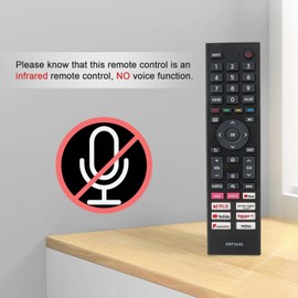 New Infrared Replacement Remote Control ERF3A80 for Hisense 4K UHD TV 75A6G 75A6GTUK 65A6GTUK 43A6GTUK 50A6GTUK 55A6GTUK 43A6G 50A6G 55A6G 60A6G 65A6G 70A6G, with Shortcut Buttons - No Setup Required