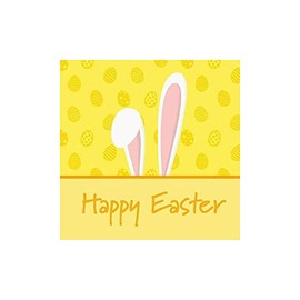 Paper + Design GmbH tabletop Happy Easter Bunny Ears Easter Serviettes 33 x 33 cm Pack of 20