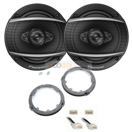 Metra, Pioneer Pioneer 350 watts 6.5" Rear Speakers + Adapter for 2015-2020 Ford F-150 (F150)