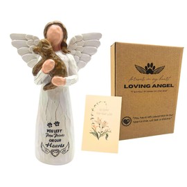 Dog Memorial Gifts for Loss of Dog, Pet Memorial Gifts for Dogs, -Sculpted Hand-Painted Angel Figurines – Loss of Dog Sympathy Gift, Dog Bereavement Gifts, Dog Remembrance Gift, Dog Passing Away Gifts