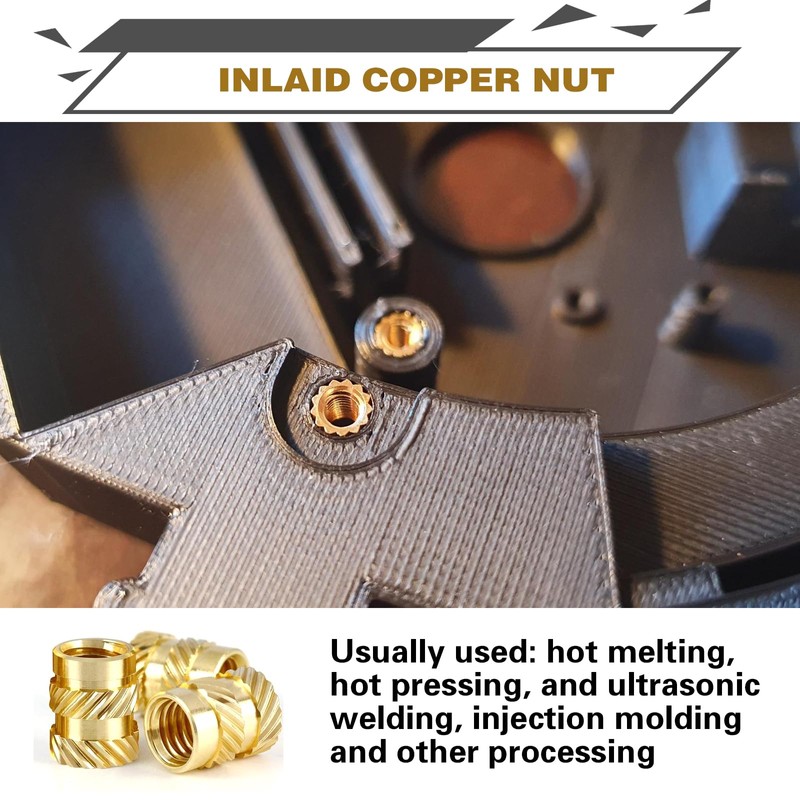 Threaded Insert, Press-in Nuts, Brass Embedding Nuts, Knurled Nuts, Threaded