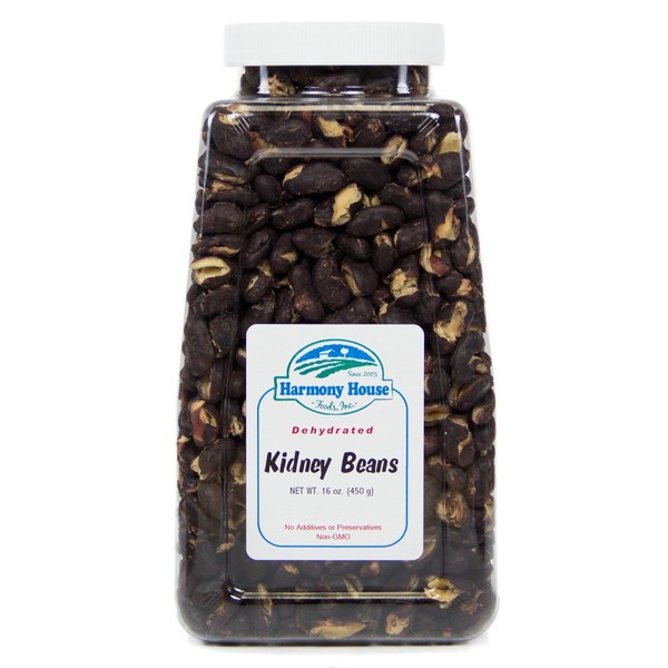 Harmony House Foods TRUE Dehydrated Dark Kidney -- Easy Cook (16 oz, Quart Size Jar)