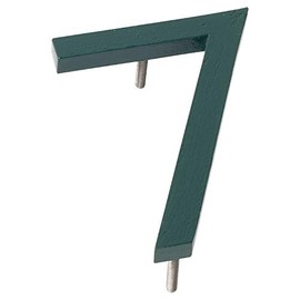 Montague Metal Products MHN-10-7-F-HG1 Floating House Number, 10 inches x 7.38 inches x 0.375 inches Hunter Green