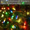 Solar Christmas Tree Lights (4 Set) – 80 Multicolor Strawberry