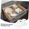 TEHAUX 20pcs Crab Shaped Drawer Guides Durable Plastic Drawer Slides
