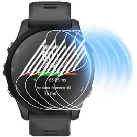 nvskvd Screen Protector for Garmin Forerunner 955/955 Solar, Pack of 6 Hydrogel Film TPU Screen Protector Clear HD Soft TPU Hydrogel Film Screen Protector