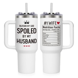 DOCRAGI Gifts for Wife from Husband, Anniversary Religious Gifts for Wife, Wife Birthday Gifts, Christmas Birthday Gifts for Wife, Christian Gifts for Women, 40 Oz Stainless Steel Tumbler