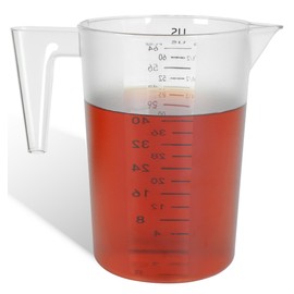 8 Cup/2-Quart Large Measuring Cups, Clear, Strong Food Grade Liquid Measure Pitcher, for Home Hobbies/Professional Kitchen