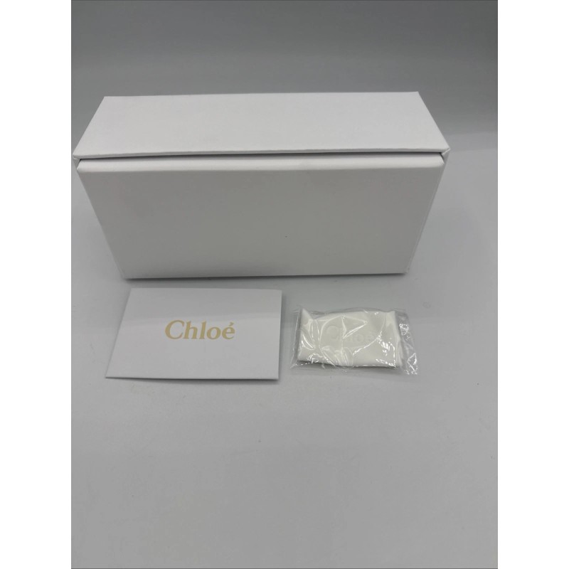 Chloé CHLOE LARGE White HARD SUNGLASS CASE w WHITE BOX