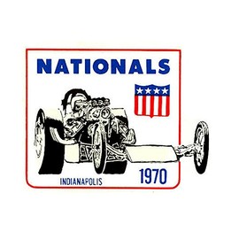 Trooperbay 1970 Drag Nationals Top Fuel Vintage Hot Rat Rod Drag Racing Decal Sticker