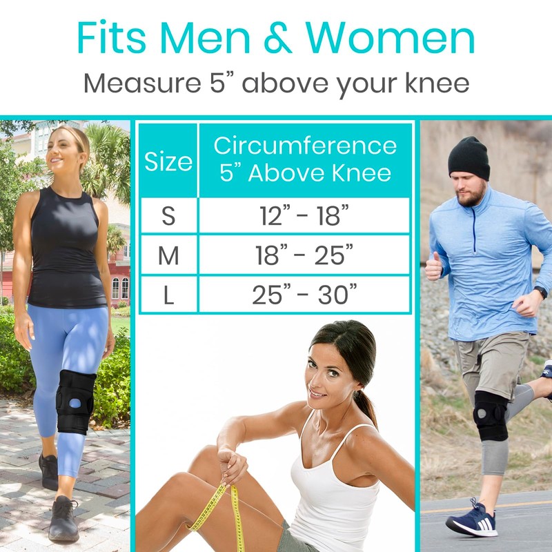 Vive Hinged Knee Brace - Relieves ACL, MCL, Meniscus Tear