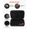 VEVOR Battery Organizer Storage Box, Battery Case Bag with Tester