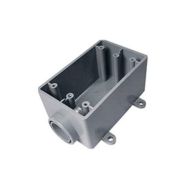 Cantex 5133363 Weatherproof Box, 1Gang, 1/2 in Hub, PVC
