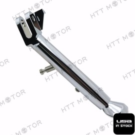 HTTMT AK-012- Adjustable Chrome Aluminum Kickstand Lowering Compatible with GSXR1300 Hayabusa 99-14 US