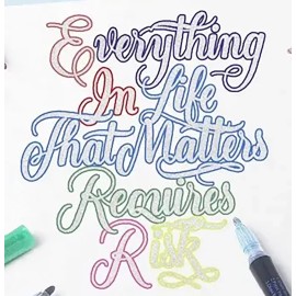 Veraly Marcadores Plumones Contorno Mágico 12 Colores Brillantes