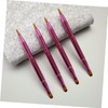 PACKOVE 3pcs Retractable Dual Ended Lip Brush Easy to Clean