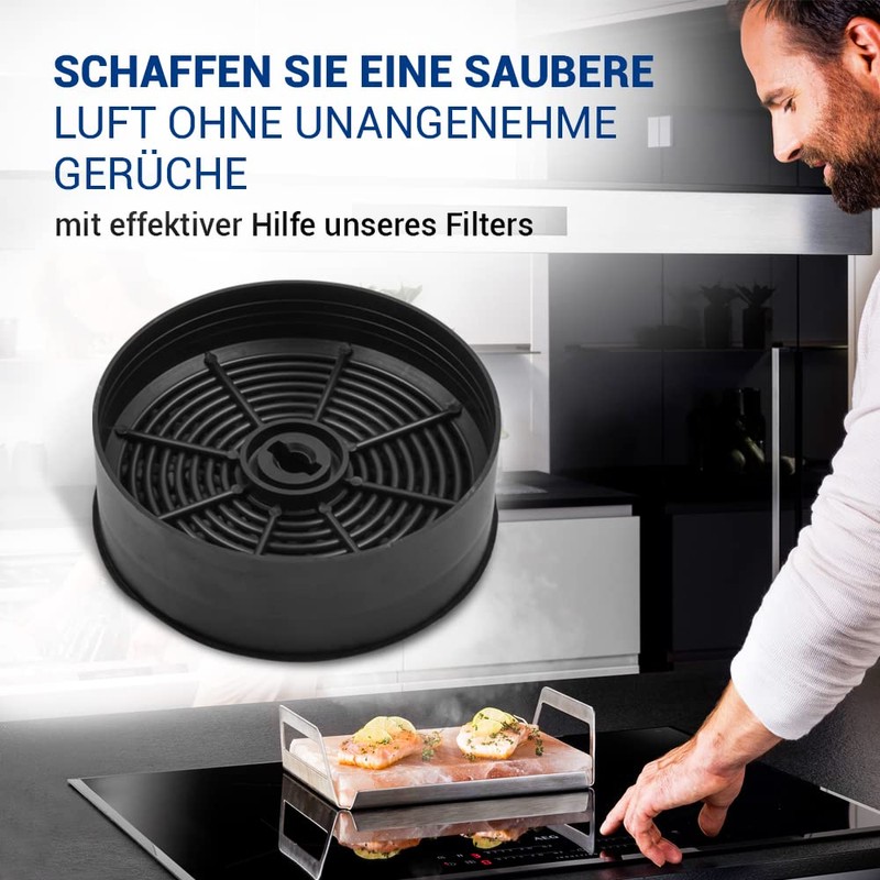 VIOKS Activated Carbon Filter Cooker Hood Filter 125 mm Diameter