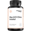 Myo-Inositol and D-Chiro Inositol Blend - 30 Day Supply - Most Beneficial 40:1 Ratio - Vitamin B8 - Made in the USA (120 Capsules)