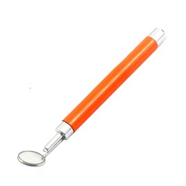 OdontoMed2011® Dental Mirror Orange Handle with Bright Light Removable Mirrors #4 & #5 Dental Instruments (Orange)