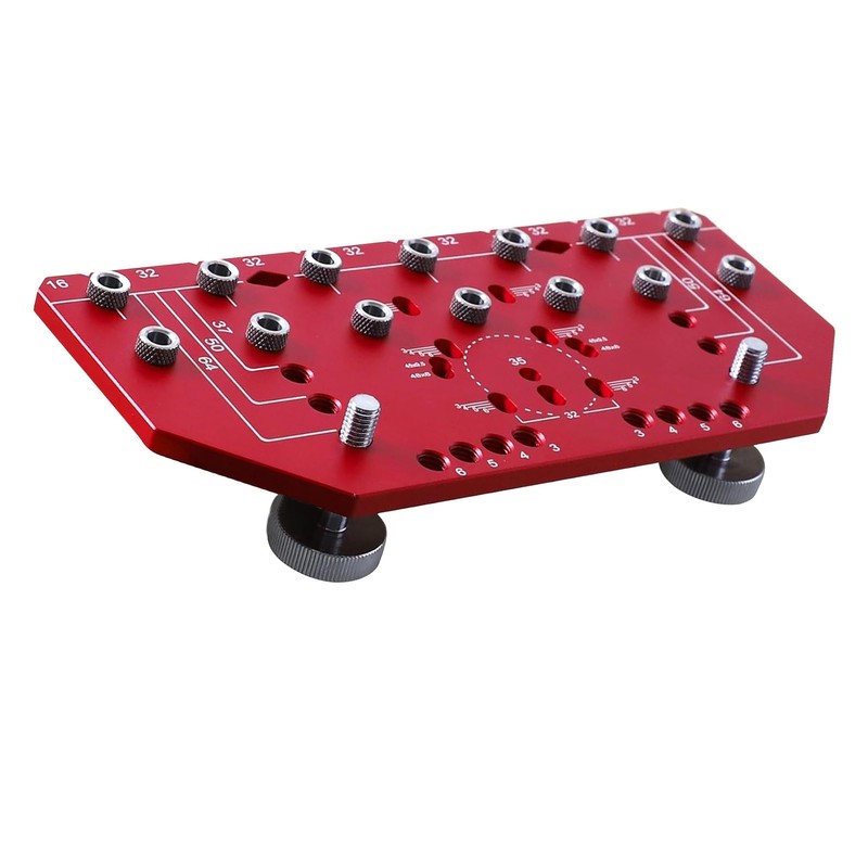 Shelf Pin Drilling Jig 2 in 1 35mm Aluminum Alloy
