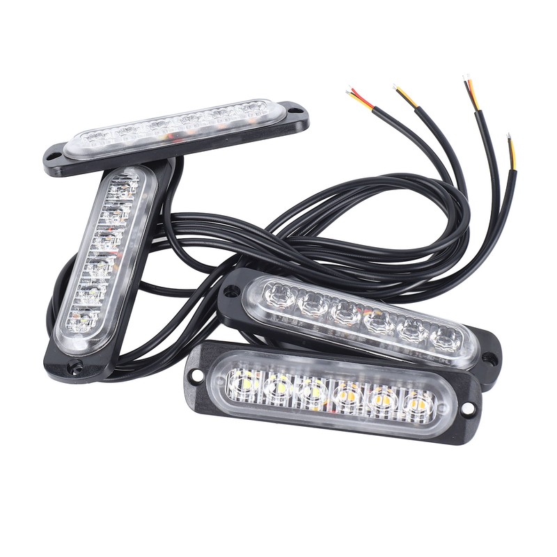 4pcs Side Marker Light Aluminum 12V to 24V 18 Lighting