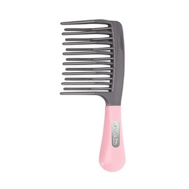 Weshin Rubber Grip Double Curve Brush for Wavy Hair, Pink, 1 Piece