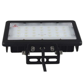 50 Watt LED Flood Light - Kivo Series - LED Flood Lights - 6,000 Lumens - 50 Watt LED Flood Light - 5000K - Yoke Mount - Small U Bracket Mount - DLC Premium & UL Listed