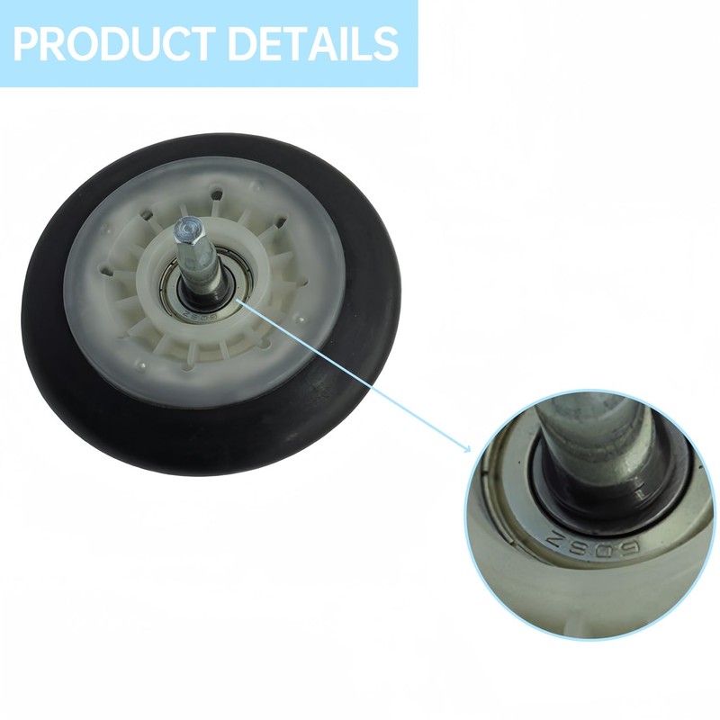 HZYUHMIG 4581EL2002H Dryer Drum Roller Assembly Compatible with LG Dryers