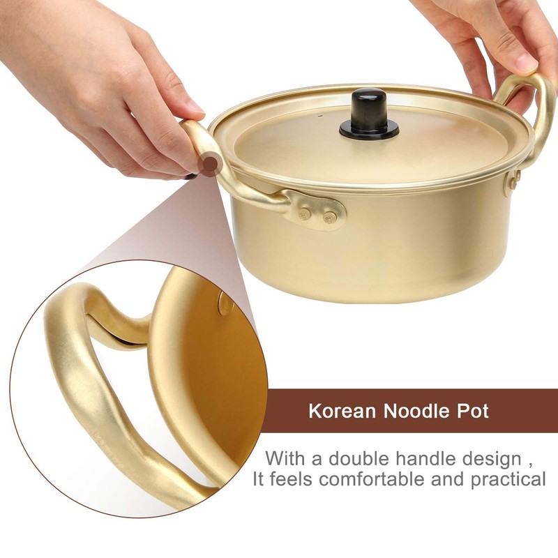 Korean Ramen Cooking Pot, AHIER Korean Ramen Noodle Pot With