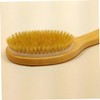 SAFIGLE Wooden Shower with Bent Handle Bristle Bath Brush for