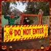Halloween Clown Banner Outdoor, Do Not Enter Sign, Circus Decor