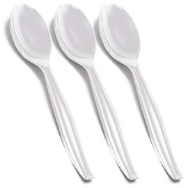 Kaya Elegant Black Plastic Serving Spoons (Pack of 5) - Durable & Stylish Design, Perfect for Catering, Parties & Kitchen Essentials