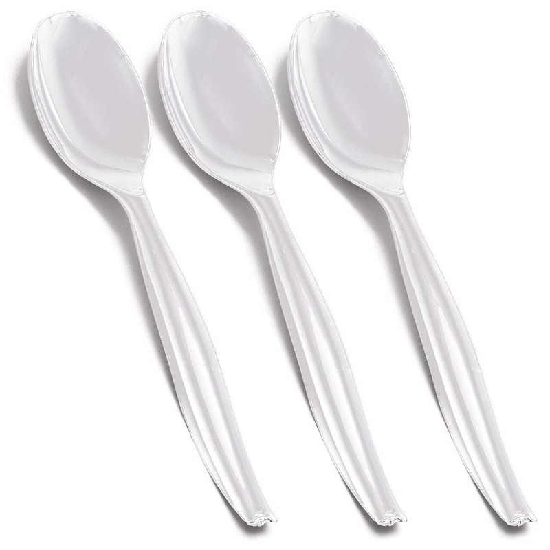 Kaya Elegant Black Plastic Serving Spoons (Pack of 5) -