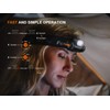 Fenix HM55R Rechargeable Headlamp, 1200 Lumen Spotlight Floodlight & Red