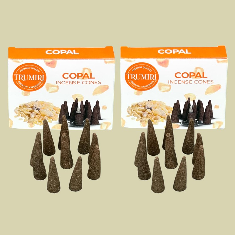 Copal Incense Cones - Total 20 Cone Incense - Dual