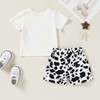 YOUNGER TREE Toddler Baby Girl Clothes Summer Outfits Cute Cow