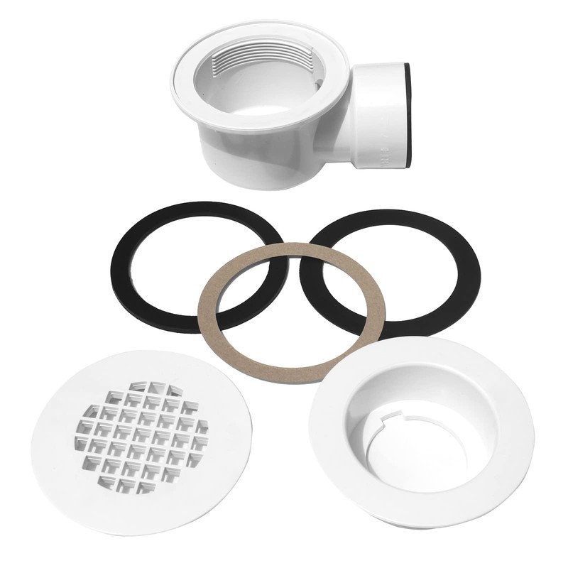 PVC 2''Side Outlet Drain Assembly，for Low Profile Shower Drain Trap