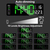 ALEENFOON Digital Wall Clock, 13" Large Digital Clock with Remote