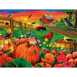 Birds of Pumpkin Farm 500 Piece Jigsaw Puzzle