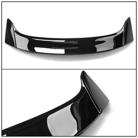 Trunk Spoiler Compatible With 2013-2020 Ford Fusion, Rear Trunk Spoiler Wing Gloss Black ABS by IKON MOTORSPORTS