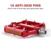 PINNAMAX Bicycle Pedals 9/16 Inch CNC Aluminum Alloy Anti-Slip for