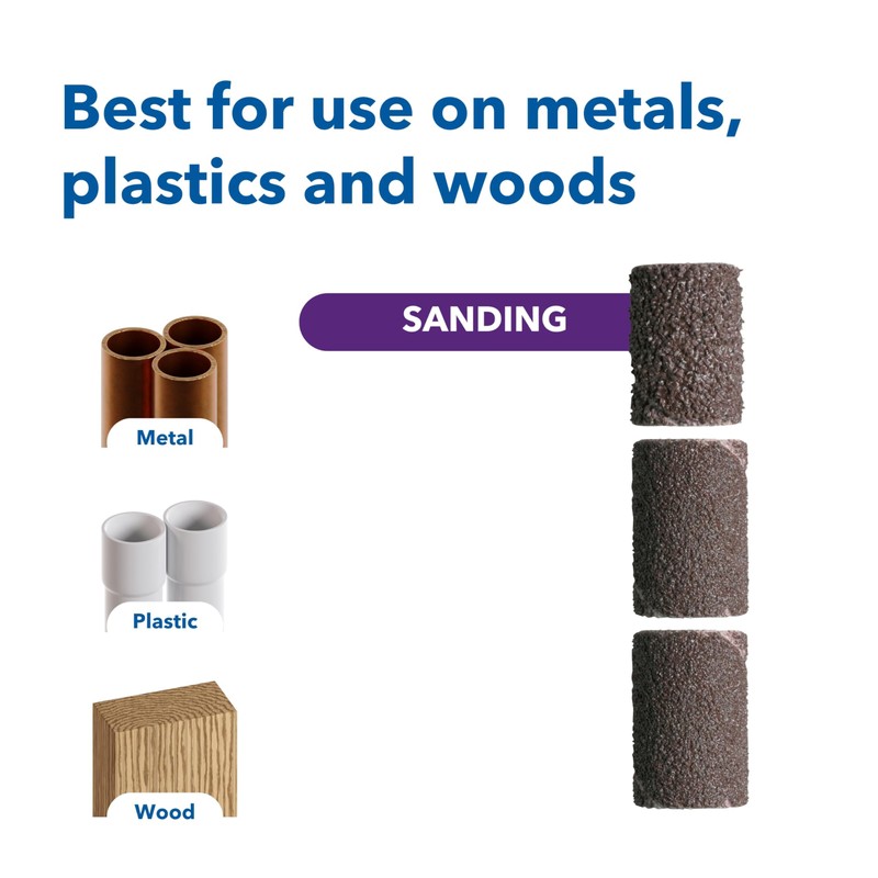 Dremel 48-Piece 1/4" Sanding Band Kit, Includes 60, 120, and